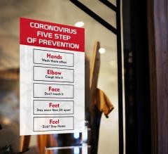 Coronavirus Prevention Steps Window Clings