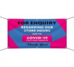 Enquiry Store Hours Vinyl Banners