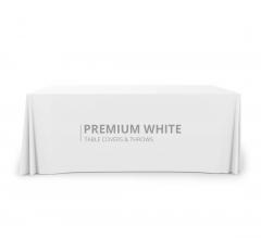 Premium White Table Covers & Throws