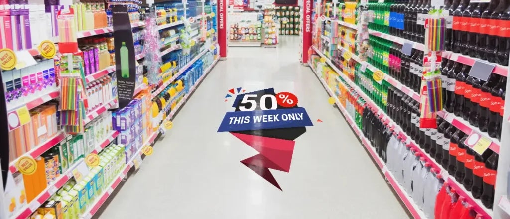 Festive Decals for Shop Promotions