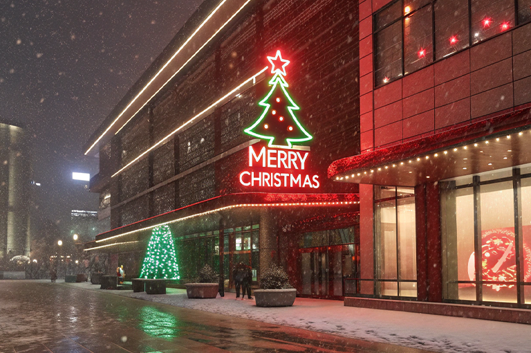 Why Outdoor Christmas Neon Signs Work Best for Snowy Weather?
